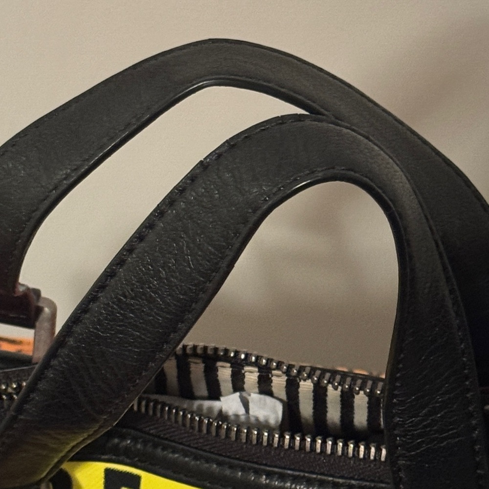 L.A.M.B. Yellow and Pink Graphic Satchel - Picture 10 of 12